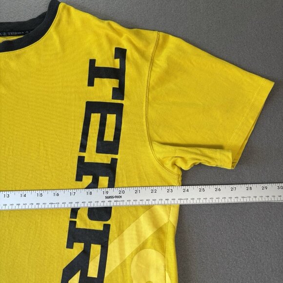 Terra Construction Heavy Cotton Yellow Work T-Shirt Workwear Men’s XL Carhartt - Picture 3 of 11